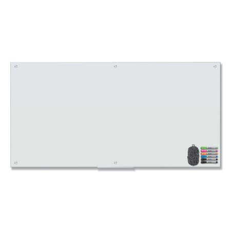 U BRANDS Magnetic Glass Dry Erase Board Value Pack, 72 x 36, White 3973U00-01